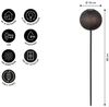 Dehner LED Solarleuchte Solar-Stab Lemba, warmweißes Licht, IP44, Höhe 88 cm, Ø 18 cm, Warmweiß, eleganter Gartenstecker mit 6 Stunden Leuchtdauer, auch Akkubetrieb Bild 3