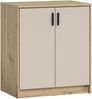 Kommode >Nelly< in Artisan Eiche Dekor / Cashmere - 74x86x50cm (BxHxT) Bild 1