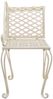 vidaXL Garten-Chaiselongue 128 cm Metall Antik Weiß 45431 Bild 3