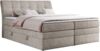Boxspringbett, Stauraumbett, Bett mit Multipocket-Matratze und Topper - GOLD-10-KING - 180x200cm - Beige Stoff - H3 Bild 3