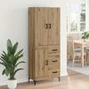 vidaXL Highboard Artisan-Eiche 69,5 x 34 x 180 cm Holzwerkstoff 3415911 Bild 4