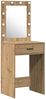 vidaXL Schminktisch mit Tür 2 pcs Braun 50 x 41 x 135 cm Holzwerkstoff 3334244 Bild 5