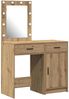 vidaXL Schminktisch mit Tür 2 pcs Braun 50 x 41 x 135 cm Holzwerkstoff 3334244 Bild 2