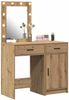 vidaXL Schminktisch mit Tür 2 pcs Braun 50 x 41 x 135 cm Holzwerkstoff 3334244 Bild 3