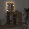 vidaXL Schminktisch mit Tür 2 pcs Braun 50 x 41 x 135 cm Holzwerkstoff 3334244 Bild 4