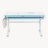 Höhenverstellbarer Kinderschreibtisch Kuosa 120x60 cm Blau/Weiß [en. casa] Bild 3