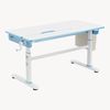 Höhenverstellbarer Kinderschreibtisch Kuosa 120x60 cm Blau/Weiß [en. casa] Bild 5