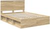 vidaXL Bettrahmen Sonoma 140 x 200 cm Massives Kiefernholz 3411003 Bild 4