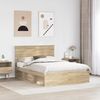 vidaXL Bettrahmen Sonoma 140 x 200 cm Massives Kiefernholz 3411003 Bild 3