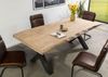 Baumtisch Mango 240x100x77 beige lackiert / X-Beine anthrazit glänzend FREEFORM 5 Bild 2
