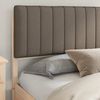 vidaXL Bettgestell mit gepolstertem Kopfteil Taupe 180 x 200 cm 3398217 Bild 3