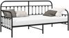 vidaXL Tagesbettrahmen Schwarz 90 x 200 cm Pulverbeschichteter Stahl 42002631 Bild 2