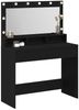 vidaXL Schminktisch mit Regal Schwarz Eichen-Optik 100 x 41 x 135 cm 865101 Bild 3