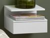 Nachttisch >Randers< in Weiß aus MDF - 35x22,5x32cm (BxHxT) Bild 2