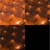 esotec LED-Lichternetz Solar Lichtvorhang mit 144 LEDs bernsteinfarben 1800K 1,5x1,5m 102191 Bild 4