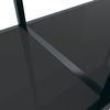 Konsolentisch, Beistelltisch, Konsole Schwarz 200x35x75,5 cm Hartglas Bild 5