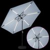 vidaXL Garten Sonnenschirm mit LED-Lichtern 300x300 cm Polyester 42036275 Bild 3