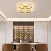 Riserva LED Deckenleuchte Blumen-Deckenleuchte Gold, 30cm LED 30W 3000K Warmlicht Bild 3
