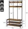 Yaheetech Garderobenständer 100 x 35 x 185 cm, Kleiderständer Industrie-Design 125 KG belastbar Bild 3