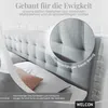 WELCON Rockstar® Limited Edition II Boxspringbett 180x200 cm in Hellgrau und Härtegrad H3 Bild 3
