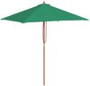 vidaXL Sonnenschirm mit Holz-Mast 150x200 cm Grün 44534 Bild 2