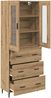 vidaXL Highboard mit Schubladen 2 pcs Artisan-Eiche Holzwerkstoff 3416022 Bild 5