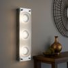 LED Wand- Deckenbeleuchtung, gebürstet, Glas satiniert, B 35 cm Bild 3