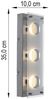 LED Wand- Deckenbeleuchtung, gebürstet, Glas satiniert, B 35 cm Bild 5
