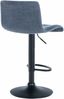 CLP Barhocker Branford höhenverstellbar und 360 drehbar,blau Stoff Bild 5