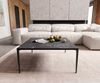 Couchtisch Levente 85x85 cm Keramik Laminam® Nero Greco Anthrazit Gestell Metall Schwarz Bild 2
