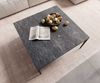 Couchtisch Levente 85x85 cm Keramik Laminam® Nero Greco Anthrazit Gestell Metall Schwarz Bild 5