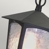 Außenleuchte, Kettenlaterne, ALU Glas, D 18,5 cm, Schwarz Bild 3