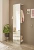 INOSIGN Garderobenschrank GIRON/CiTY, Schrank mit Spiegelfront, Kleiderschrank, Wotan Eiche mit Kleiderstange, modernes Design, beidseitig geöffnet, 50 cm breit Bild 2
