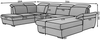 Eltap Evanell Ecksofa (Mat Velvet 99) Seite rechte Bild 4