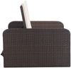 vidaXL 2-tlg. Garten-Lounge-Set mit Auflagen Poly Rattan Braun 46079 Bild 5