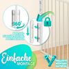 KIDUKU® Kaminschutzgitter Baby Grau - 420 cm Länge Absperrgitter Ofenschutzgitter Laufstall Türschutzgitter Bild 4