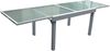 Garten-Sitzgruppe ARNO 7-tlg. - Aluminium, Grau | Gartenmöbel-Set Gartengarnitur Garten-Essgruppe mit Hochlehner-Klappstühlen und Esstisch Bild 4