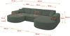 ALTDECOR Wohnlandschaft MARI-U1, Sofa Praktische Bequeme Funktionsecke Couch U-Form Eckcouch, Corner Sofa U-Form Vielseitige Sofa Wohnlandschaft Wohnzimmer Bild 4