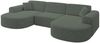 ALTDECOR Wohnlandschaft MARI-U1, Sofa Praktische Bequeme Funktionsecke Couch U-Form Eckcouch, Corner Sofa U-Form Vielseitige Sofa Wohnlandschaft Wohnzimmer Bild 2