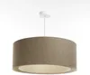 BPS Koncept 06A-018-60 Hängeleuchte BOHO ELEGANT E27 1x40W Stoff strukturiert auf PVC-Kunststoff beige, creme H:90cm Ø60cm dimmbar Bild 4