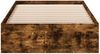 vidaXL Bettgestell mit Schubladen Räuchereiche 75x190 cm Holzwerkstoff 3280717 Bild 4