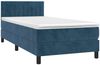 vidaXL Boxspringbett mit Matratze & LED Dunkelblau 90x200 cm Samt, Härtegrad: H2 [3134505] Bild 3