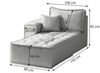 Ottomane Modul SANDE Stoff Alpine Beige Seite Rechts Bild 5