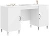 vidaXL Schreibtisch Hochglanz Weiß 142,5 x 50 x 75 cm Holzwerkstoff 3414607 Bild 3