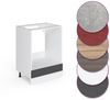 Herdumbauschrank R-Line Anthrazit Hochglanz 60 cm ohne Arbeitsplatte Vicco Bild 3