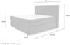 Boxspringbett Stockholm / Sophia Max, Polyester, Stoff, Grau, 197 x 131 x 217 cm Bild 3