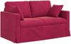 vidaXL Sofa Weinrot 138 x 78 x 80 cm Samt 42024418 Bild 2