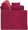 vidaXL Sofa Weinrot 138 x 78 x 80 cm Samt 42024418 Bild 5