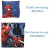 Wendebettwäsche in Blau Spiderman Bettwäsche - Abenteuer im Kinderzimmer 135x200 cm Bild 2