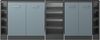 Dachschrägenschrank-Set Rion Blau-Grau/Anthrazit 5er Set Vicco Bild 5